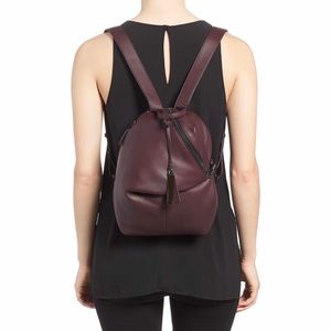 vince camuto leather backpack